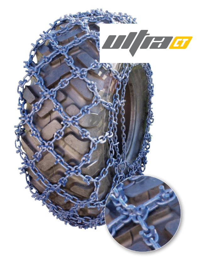 Ultra CT - ConTrac Double Diamond Top U Grip Chain - 15mm - CT23525DD15U