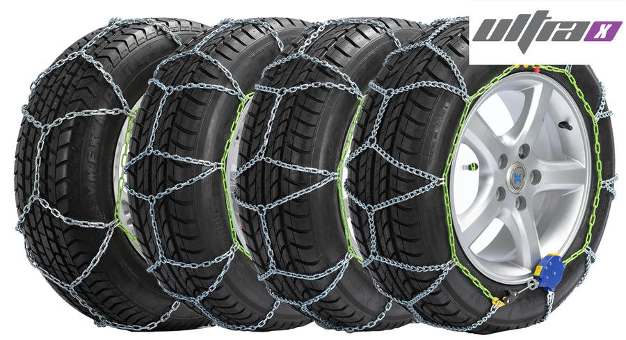 Ultra X Series Lite Square Link Euro Hoop Chain With Auto Tightening System - SUV/CUV/LT - XE150A