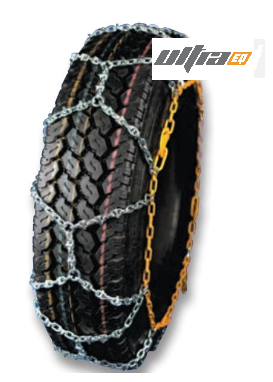 Ultra EQ Euro Square Wear Bar Single Tire Chain with Cams - 5.5mm