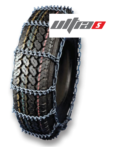 Ultra S Studded Single Super Light Tire Chain With Cam Locks - 7mm