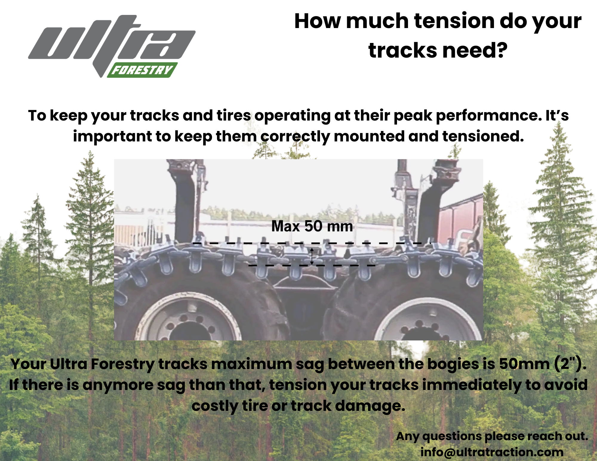 Ultra Forestry Track Tension Guide