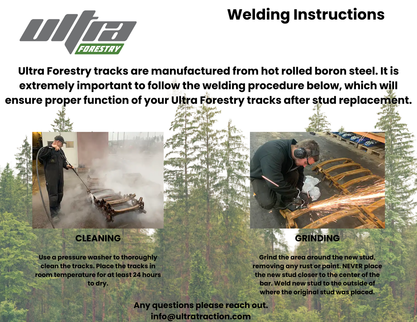 Ultra Forestry Track Welding Procedure