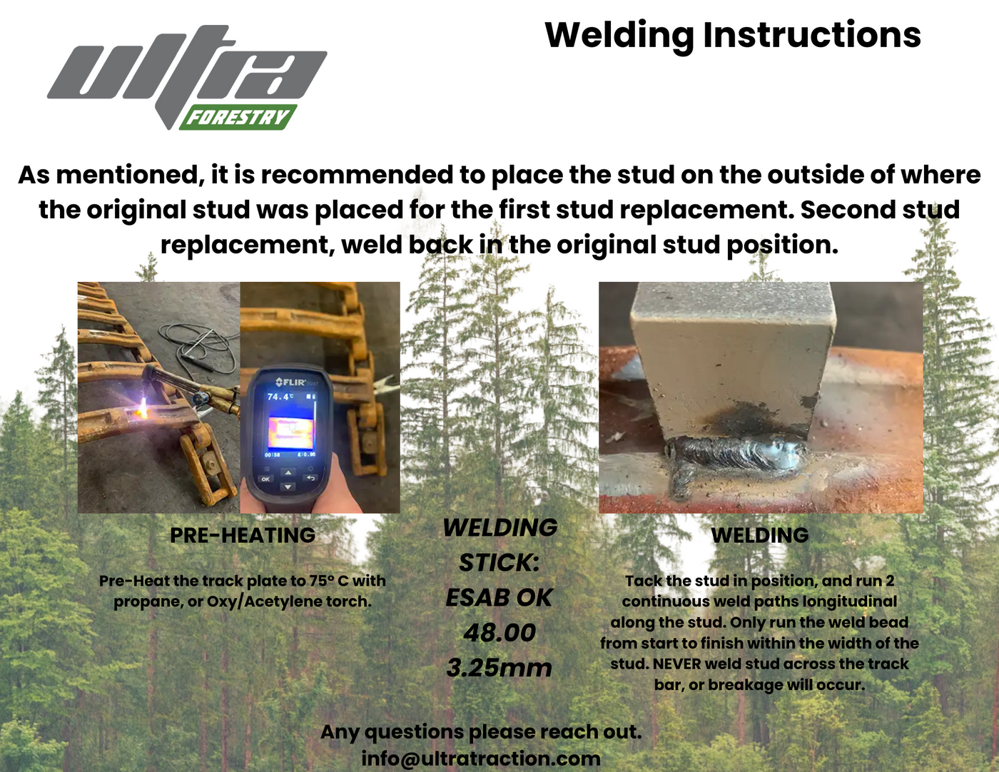 Ultra Forestry Track Welding Procedure