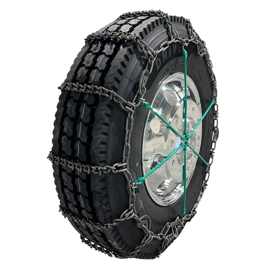 Tire Rack With Chain Lock Ultra V-Bar Single Tire Chain With Cam Locks - 7mm - Commercial Truck ...
